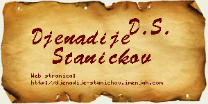 Đenadije Staničkov vizit kartica